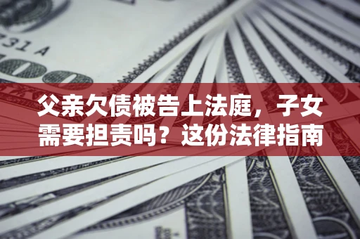 北京父亲欠债被告上法庭，子女需要担责吗？这份法律指南必须看完