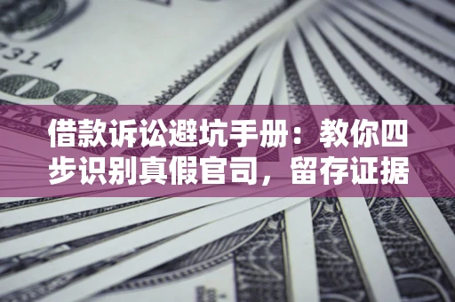 北京借款诉讼避坑手册：教你四步识别真假官司，留存证据不踩雷