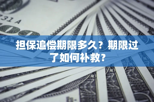 北京担保追偿期限多久？期限过了如何补救？