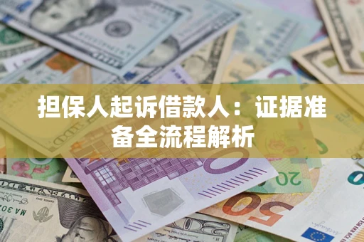 北京担保人起诉借款人：证据准备全流程解析