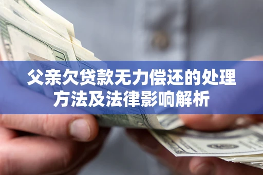 北京父亲欠贷款无力偿还的处理方法及法律影响解析