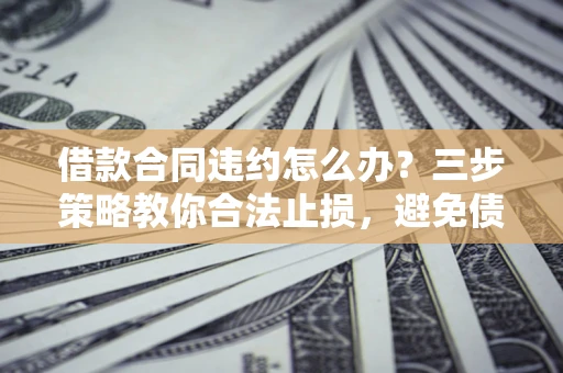 北京借款合同违约怎么办？三步策略教你合法止损，避免债务危机升级
