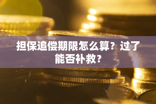 北京担保追偿期限怎么算？过了能否补救？