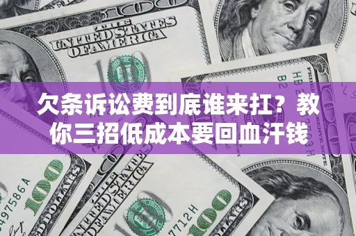 北京欠条诉讼费到底谁来扛？教你三招低成本要回血汗钱